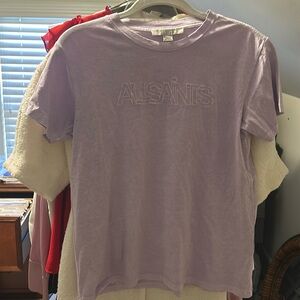 All saints pretty lilac tee new without tags